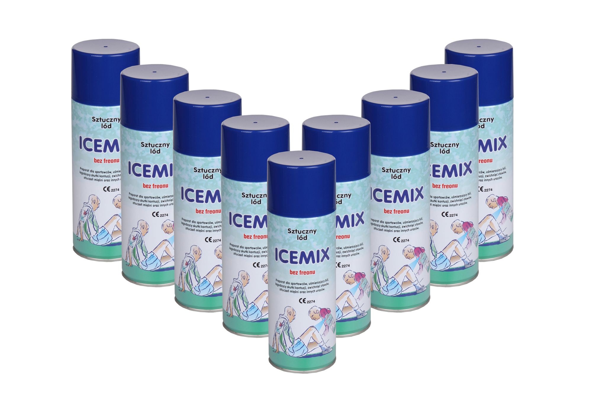 Chladicí sprej 400ml Icemix 12ks/72,50 Kč kus + kapitánská páska